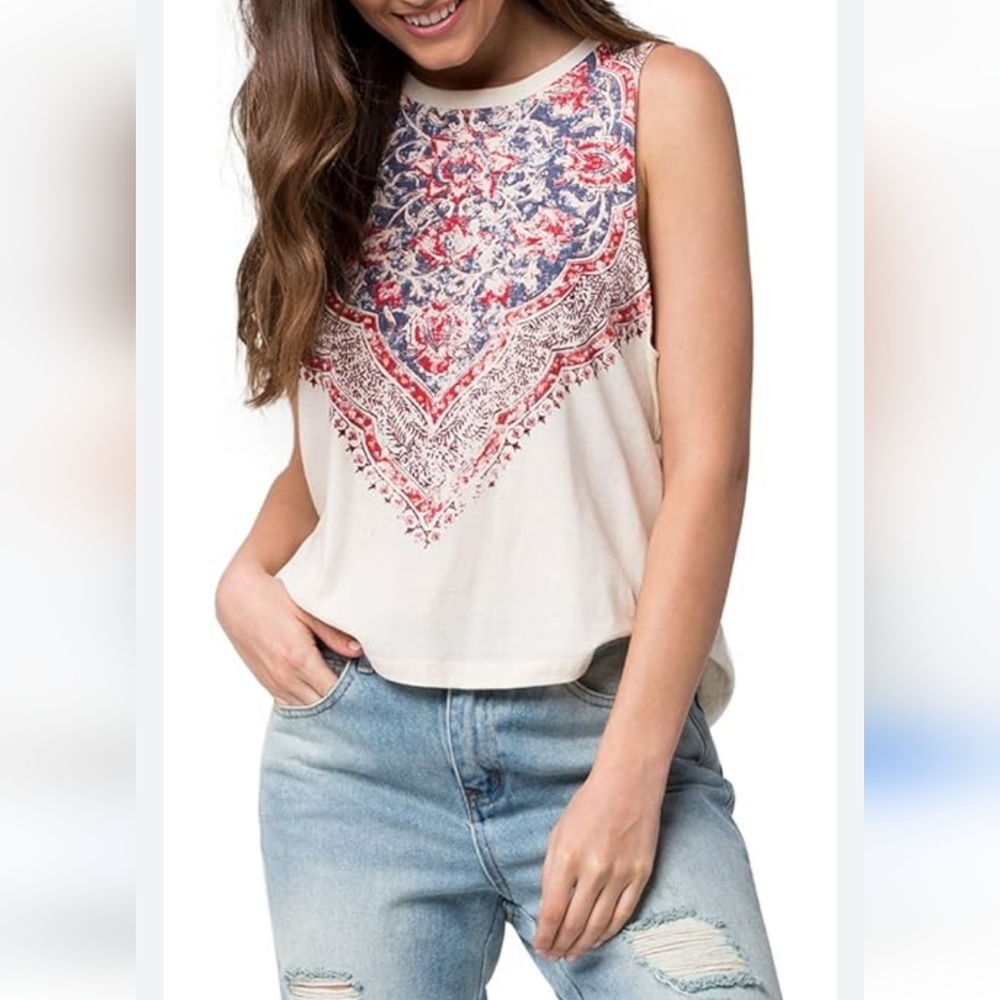 Billabong my own knit mucle tee new with tag! 100% Cotton